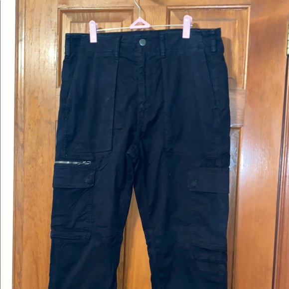 Mens American Eagle Outfitters Navy Cargo Casual Cotton Blend Size 33/32 - Picture 2 of 10